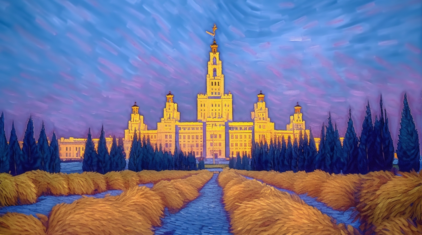 Нейросеть «нашла» Москву на картинах Ван Гога (фото)