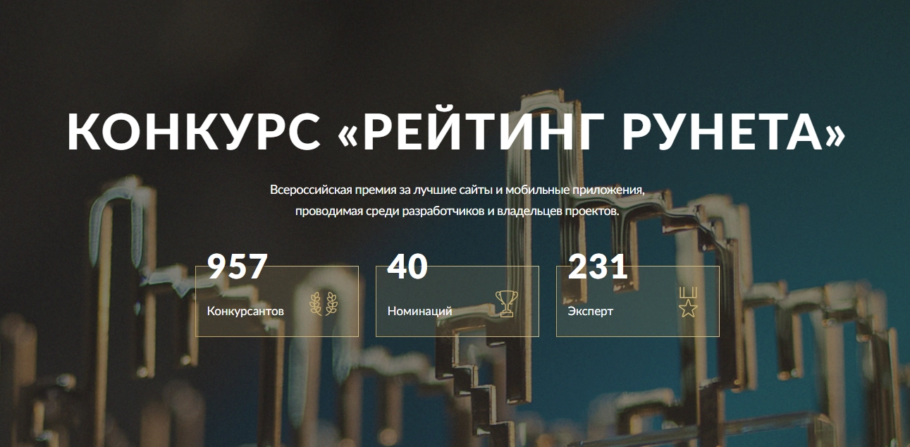Конкурс сайтов и мобильных приложений Рейтинг Рунета завершает прием заявок