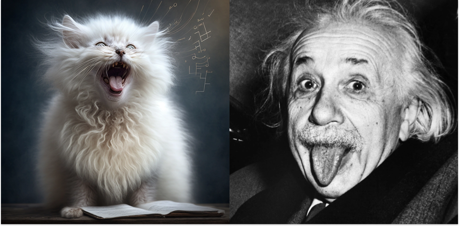 Кот-Шредингер, кот-Эйнштейн… – нейросеть рисует ученых с хвостом