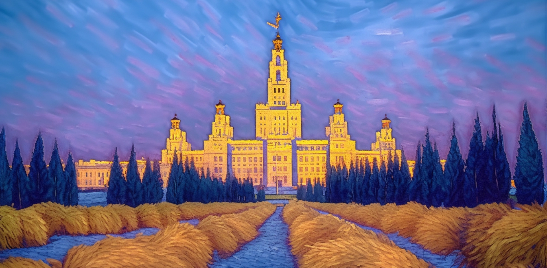 Нейросеть «нашла» Москву на картинах Ван Гога (фото)