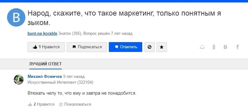 А вот и тема для статьи или видео: «Что такое маркетинг простыми словами»