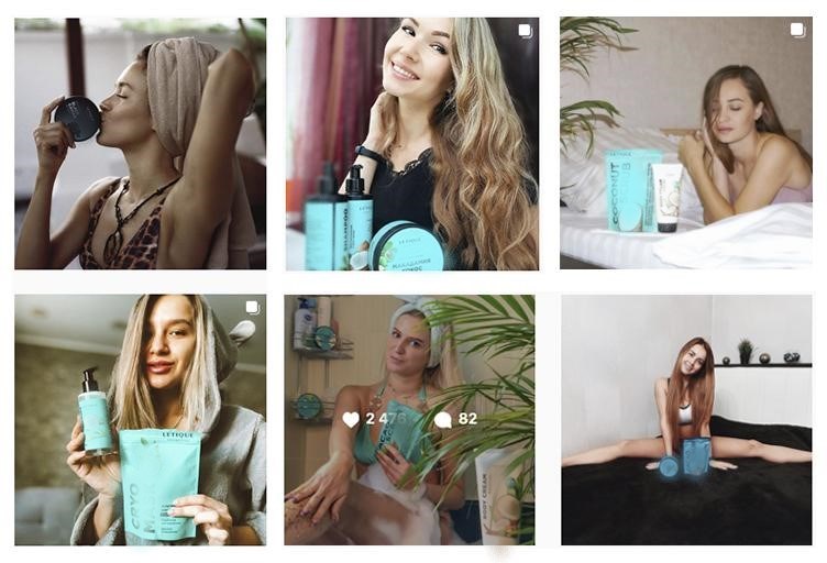 Пример публикации от блогеров про один и тот же бренд