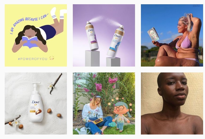 Скриншот из профиля Dove в Instagram*