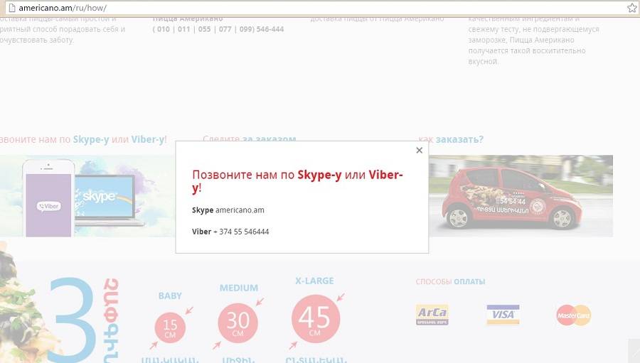 Простой и важный пример: продавец предлагает покупателям звонить с помощью Viber и Skype