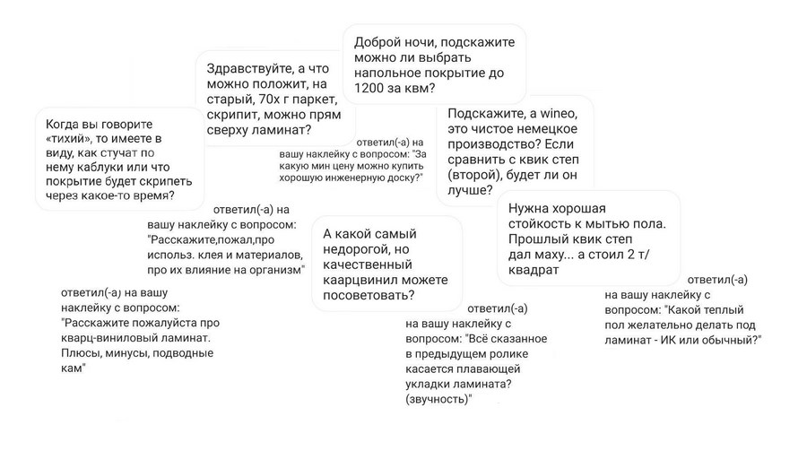 Примеры вопросов после публикации видео о том, как выбрать напольное покрытие. Примеры вопросов после публикации видео о том, как выбрать напольное покрытие.