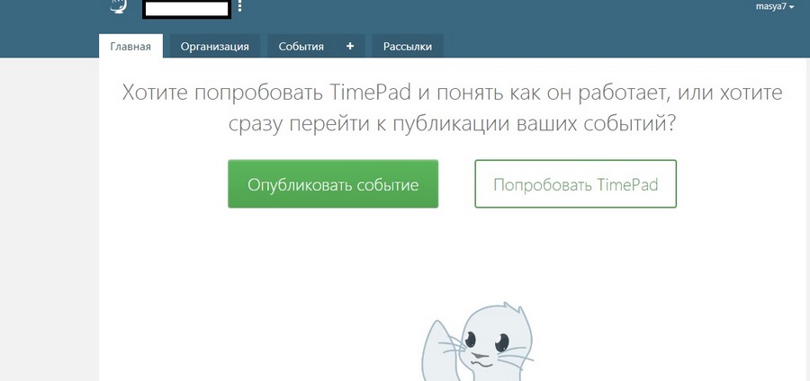 Вот так выглядит панель управления в сервисе Timepad. Вот так выглядит панель управления в сервисе Timepad.