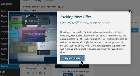 WordPress PopUp WordPress PopUp