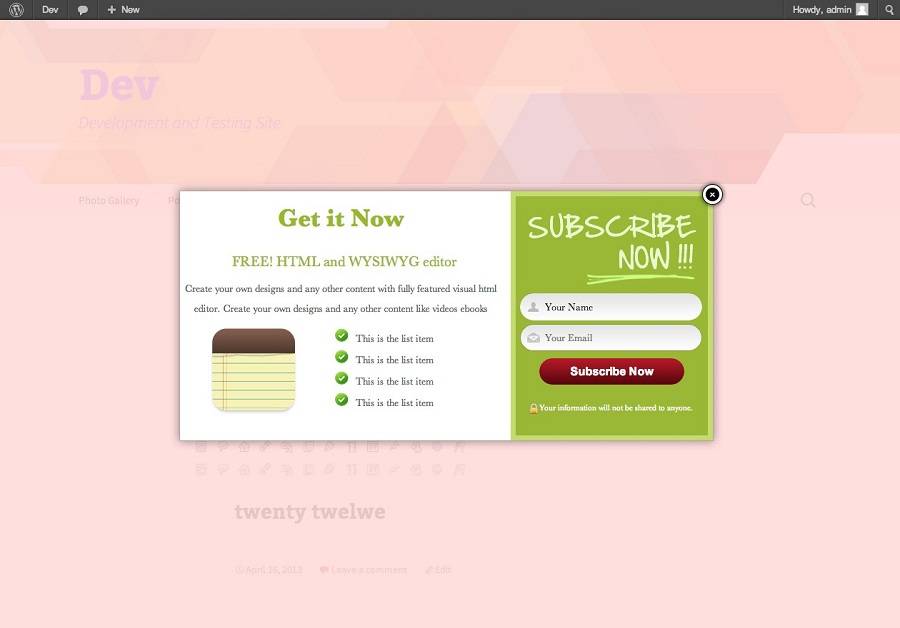 WP Popup Plugin - Lightbox Popup WP Popup Plugin - Lightbox Popup