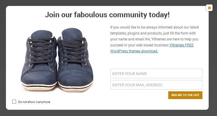 YITH Newsletter Popup YITH Newsletter Popup