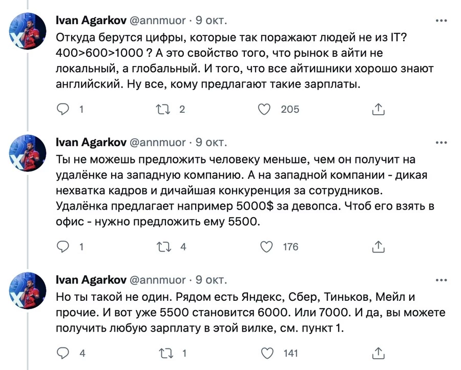 Компании поплачут, но заплатят: 4 принципа продажи себя подороже Твиттер про зарплату