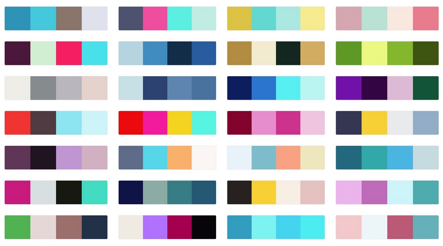 На главной странице Color palettes много удачных сочетаний На главной странице Color palettes много удачных сочетаний