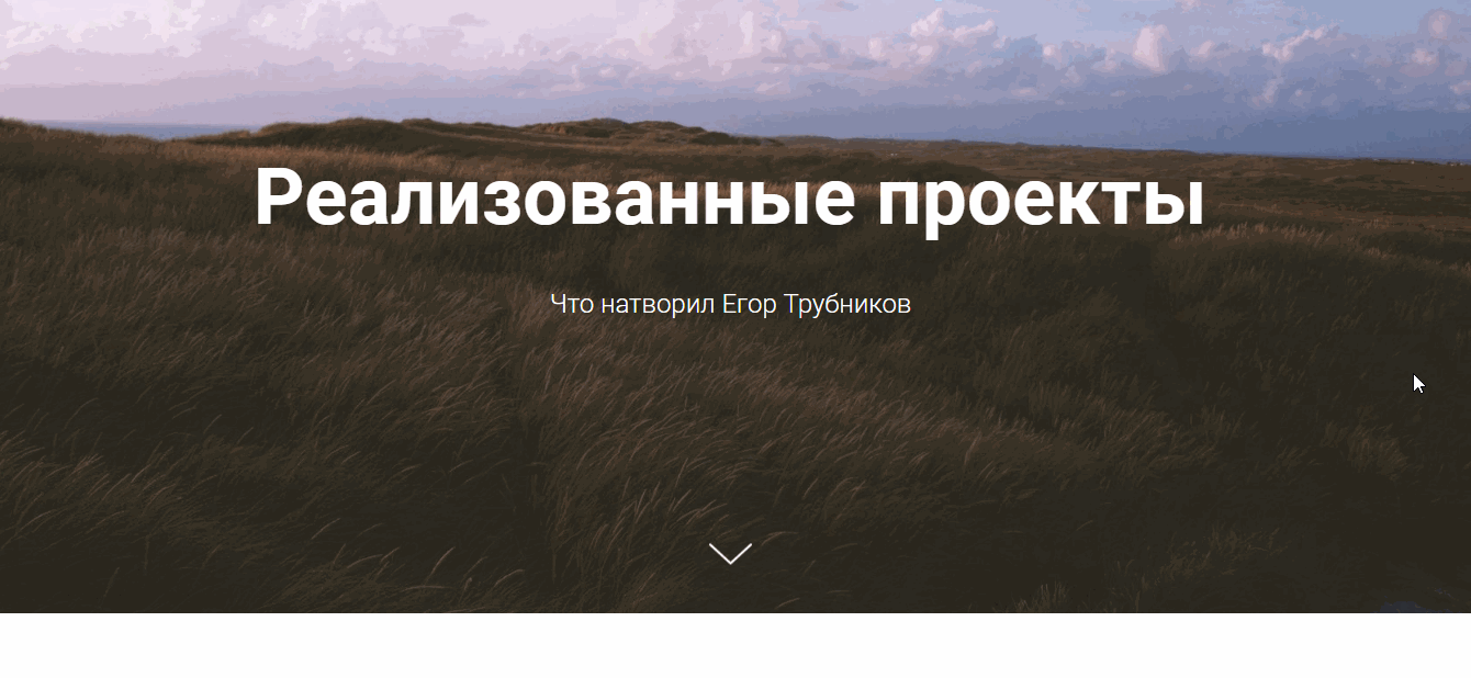 Так выглядит и работает созданная страница портфолио Так выглядит и работает созданная страница портфолио