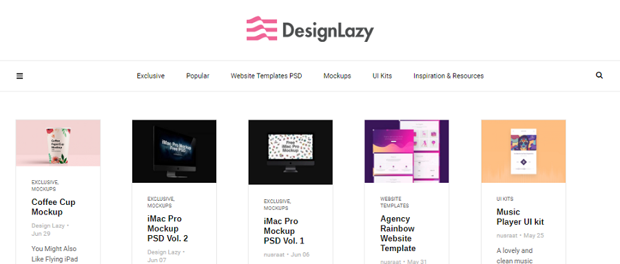 Главная сайта designlazy.com Главная сайта designlazy.com