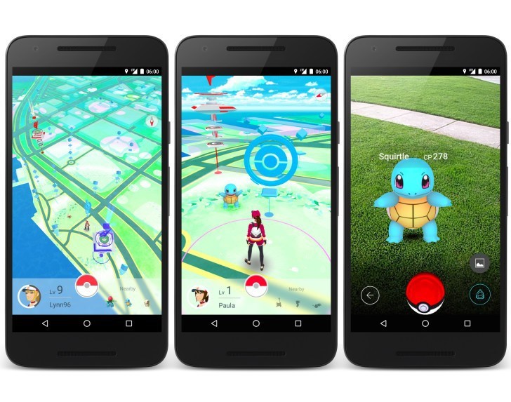 Так выглядят монстры PokemonGo, расположенные на метках в GPS-координатах