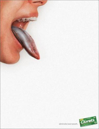 Превосходный психологический триггер от производителей жвачки Clorets – против запаха изо рта