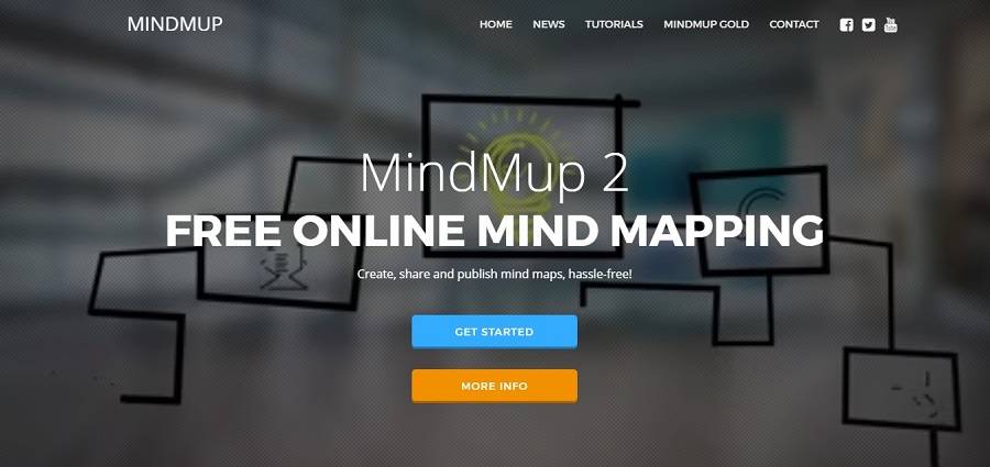 MindMup не требует регистрации – просто нажмите на кнопку и рисуйте