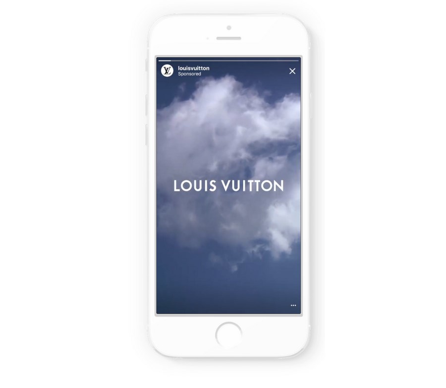 Реклама Louis Vuitton для мобильной аудитории (формат сторис)