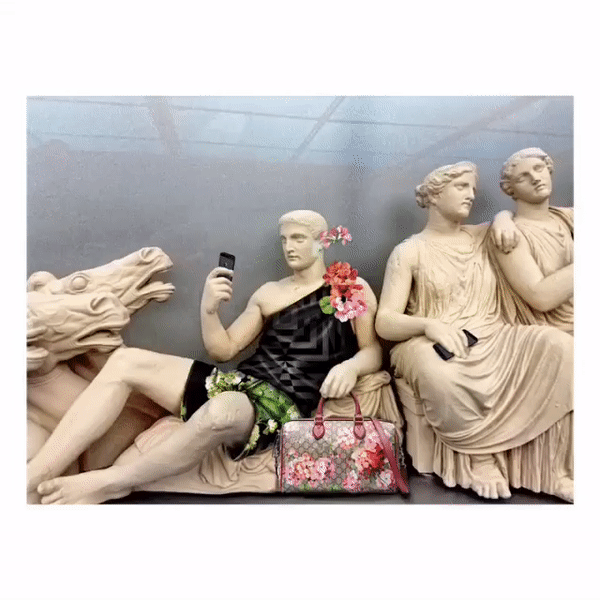 GIF-изображения с древнегреческими статуями