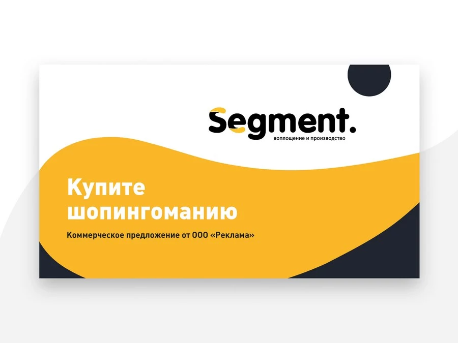 Разработка коммерческого предложения для «Сегмент»