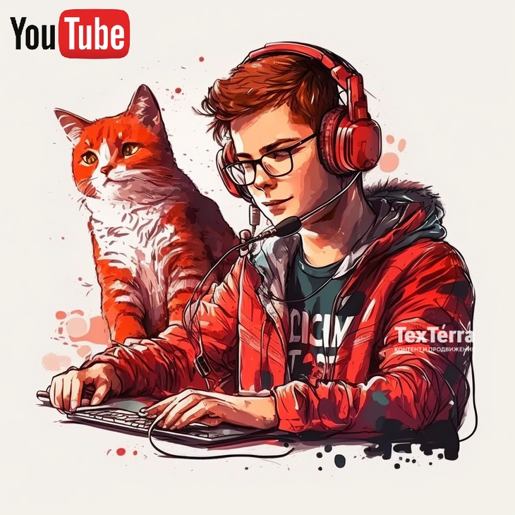 Хуманизация приложения Youtub YouTube в виде человека