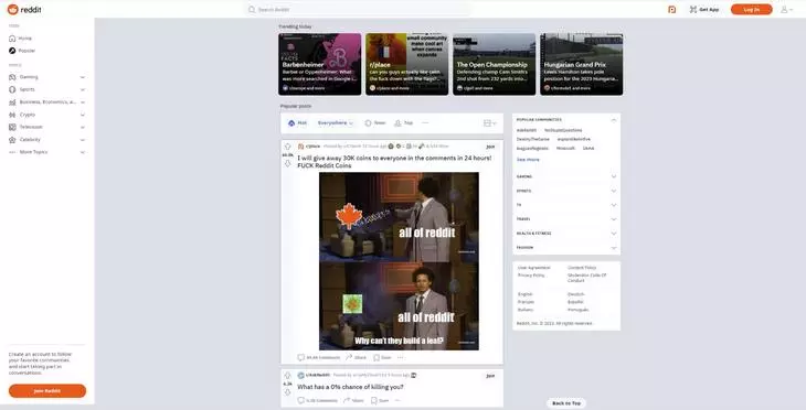 Reddit — тяжелый сайт. Высокий трафик, проблемы с инфраструктурой, производительность CDN и сетевые факторы. Но INP — не страдает Reddit — пример хорошего INP
