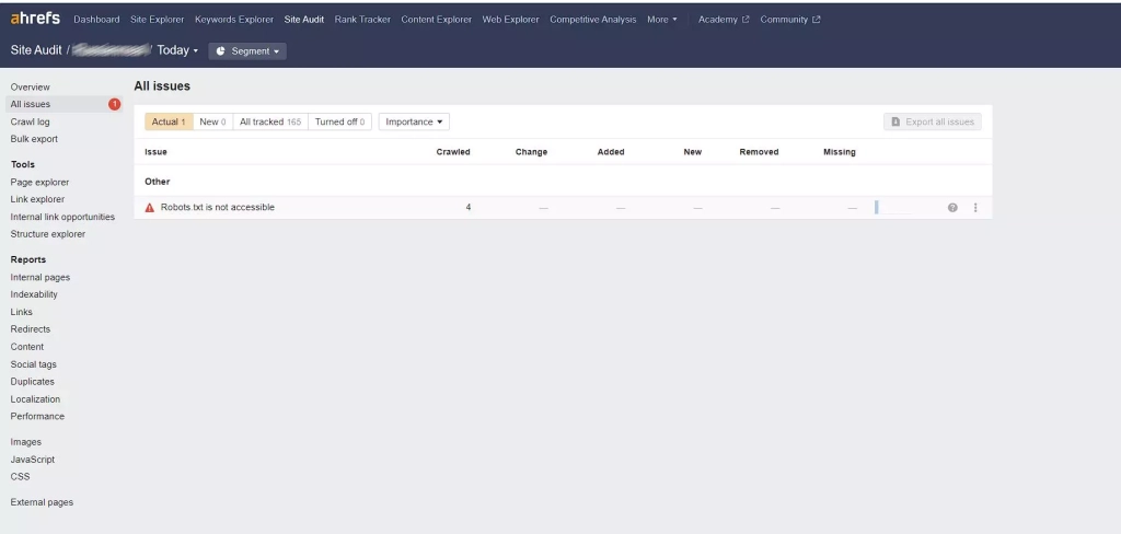 Найдены ошибки в стандарте исключений для роботов All issues
