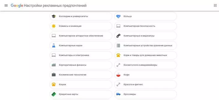 Пример персонализированной рекламы в Google Пример персонализированной рекламы в Google