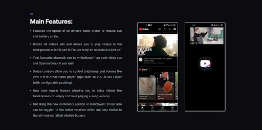 Преимущества YouTube Vanced: есть тёмная тема, нет рекламы, удобные настройки яркости и громкости YouTube Vanced