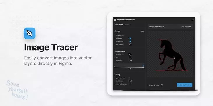 Плагин Image Tracer для Figma