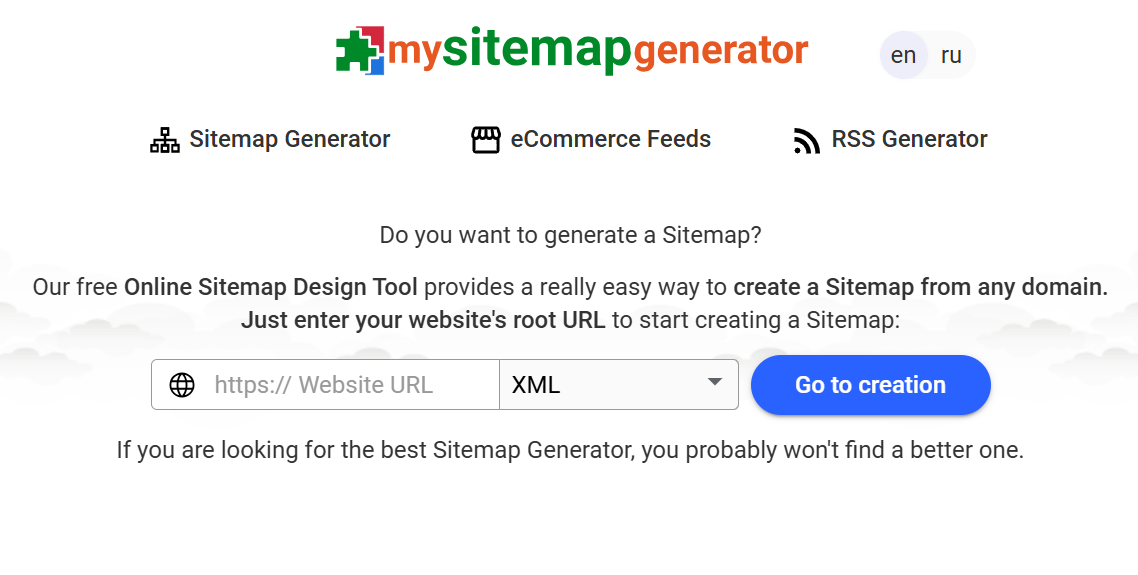 Генерация sitemap.xml и html-карты сайта в Mysitemapgenerator Онлайн-сервис Mysitemapgenerator для создания sitemap.xml и других форматов карт сайта