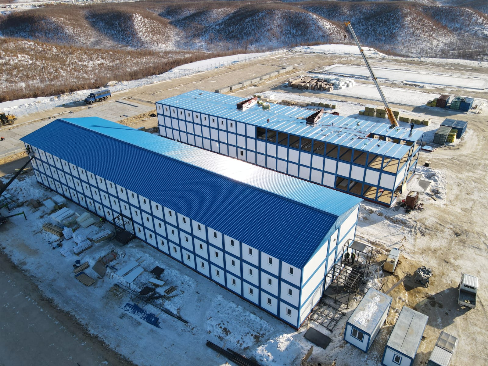 Модульные вахтовые общежития на Севере Модульные жилые корпуса для вахтовиков в арктических условиях