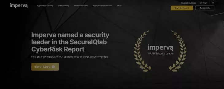 Imperva подходит для защиты большого объема информации Интерфейс Imperva