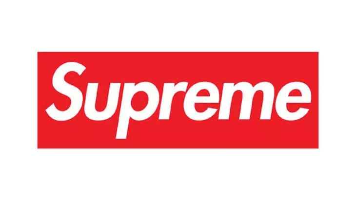 Логотип Supreme (шрифт Futura Heavy Oblique)