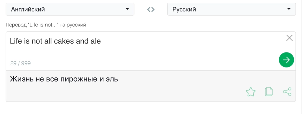Перевод третьей пословицы Перевод от PROMT.One: текст