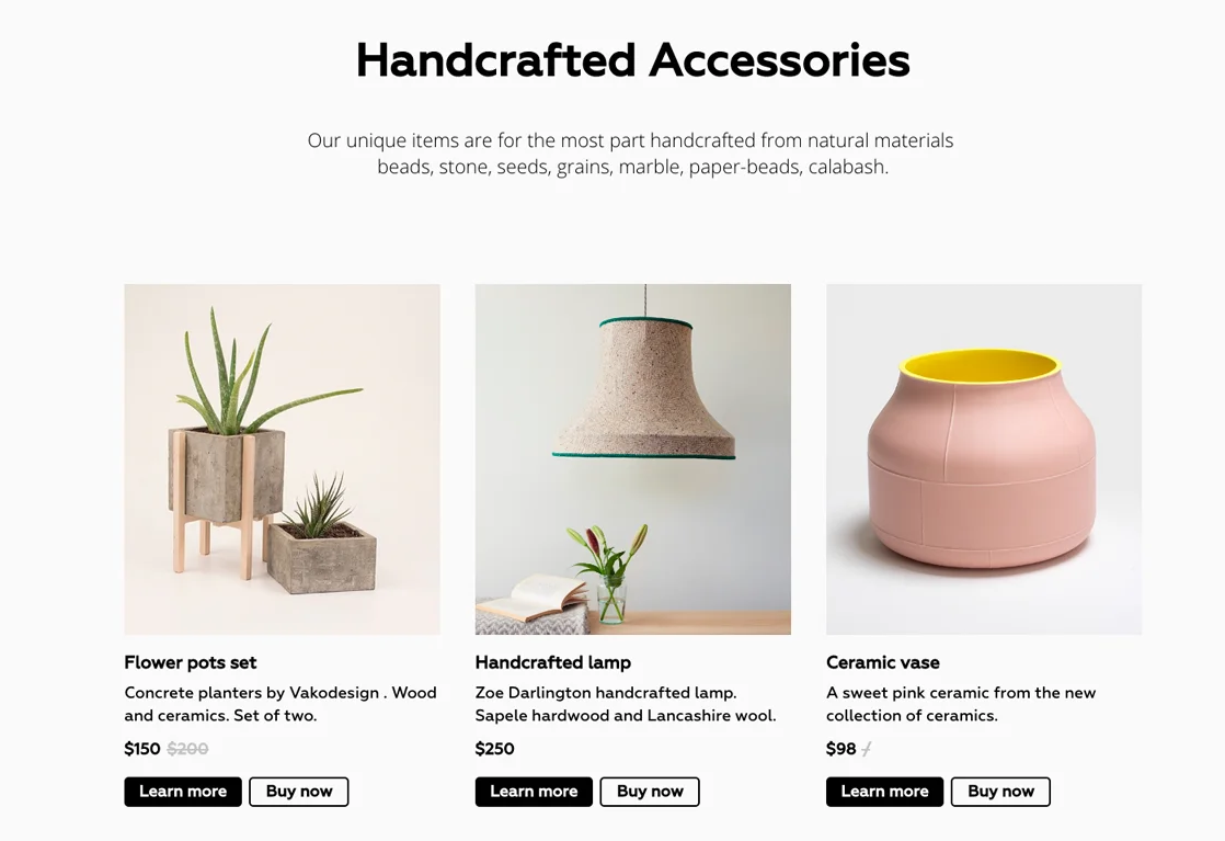 Интернет-магазин на Tilda. Источник: tilda.cc