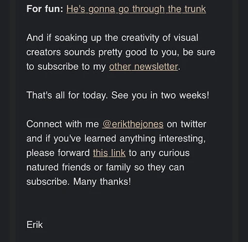 CTA в рассылке про подкастинг