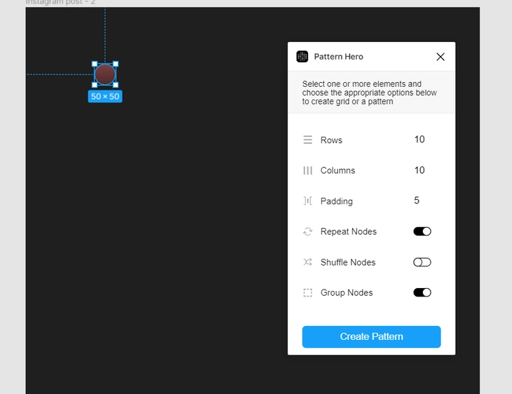 Плагин Pattern Hero для «Фигмы» в работе Плагин Pattern Hero для «Фигмы» в работе