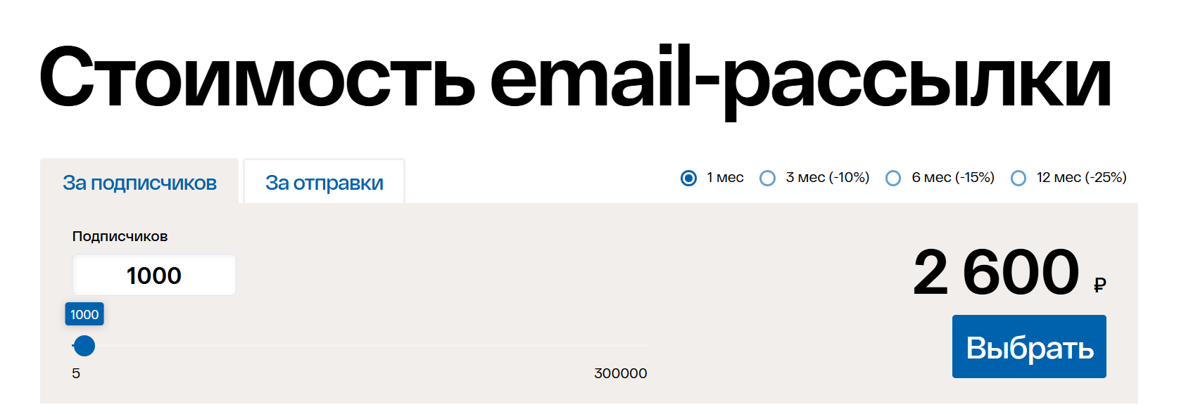 Онлайн рассылка email от Mailganer: стоимость тарифов