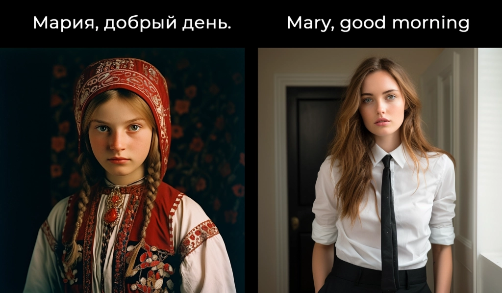 Мария и Мэри две девушки