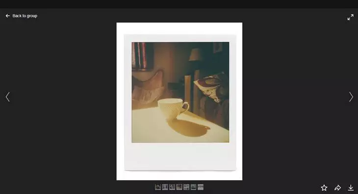 Интерфейс приложения Polaroid