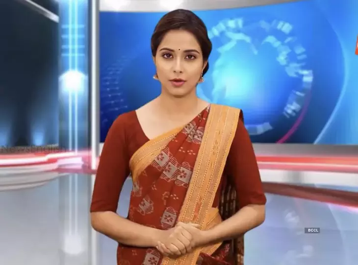 ИИ-телеведущая Лиза на канале Odisha TV в Индии ИИ-телеведущая ТВ