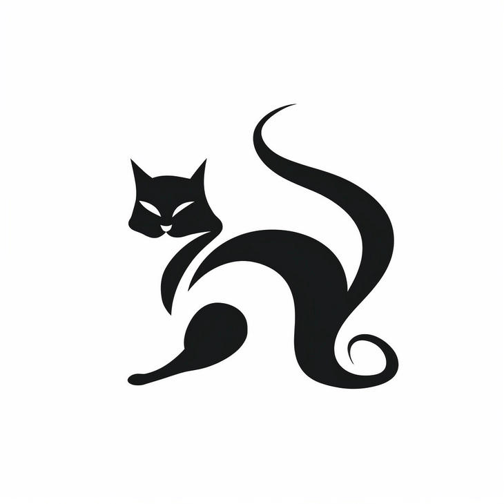 логотип кошки кошка в профиль