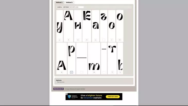 Поиск шрифта по картинке с Font Identifier