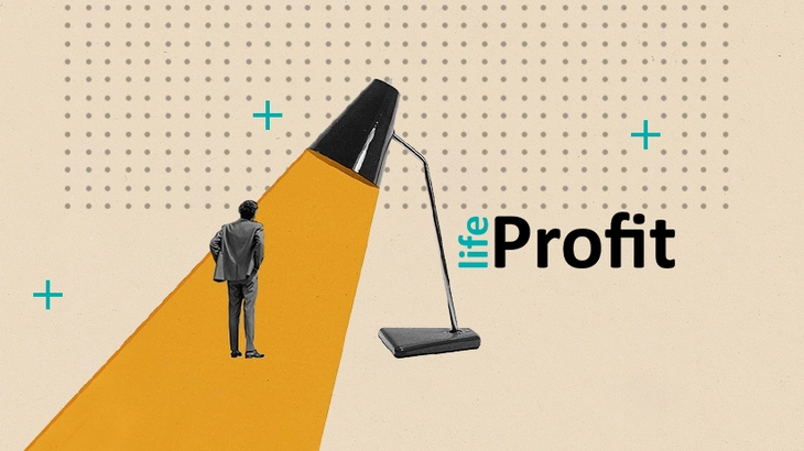 Обложка для соцсетей Life.Profit Оформление соцсетей