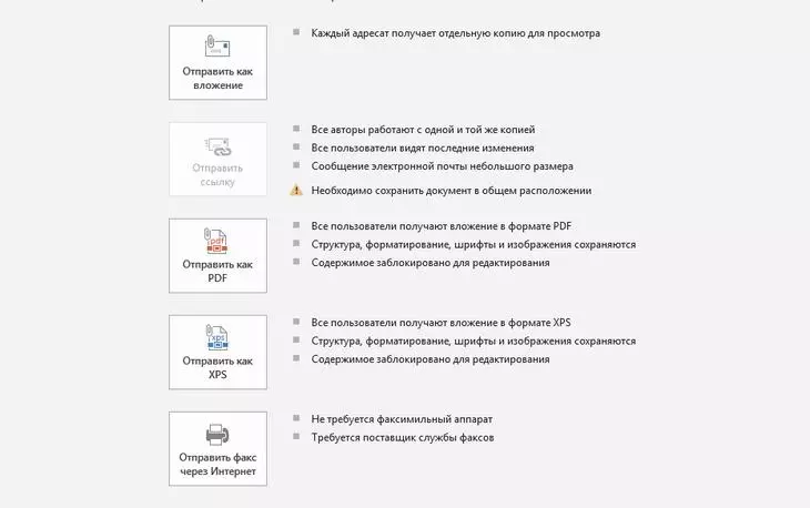 У каждого способа свои ограничения и лимиты Общий доступ Word